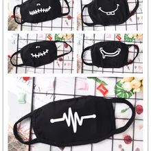 1 шт., маска для лица и рта, унисекс, рот-муфта, унисекс, респиратор, остановка загрязнения воздуха, мультяшная Милая хлопковая маска, 5 стилей