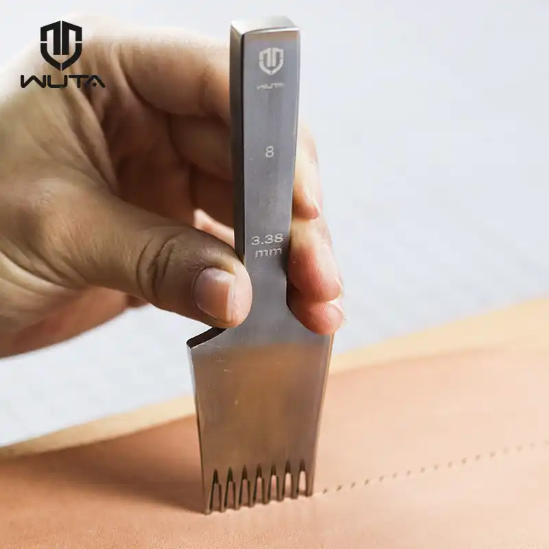 WUTA NEW High Quality Leather Die steel Chisel French Style Pricking