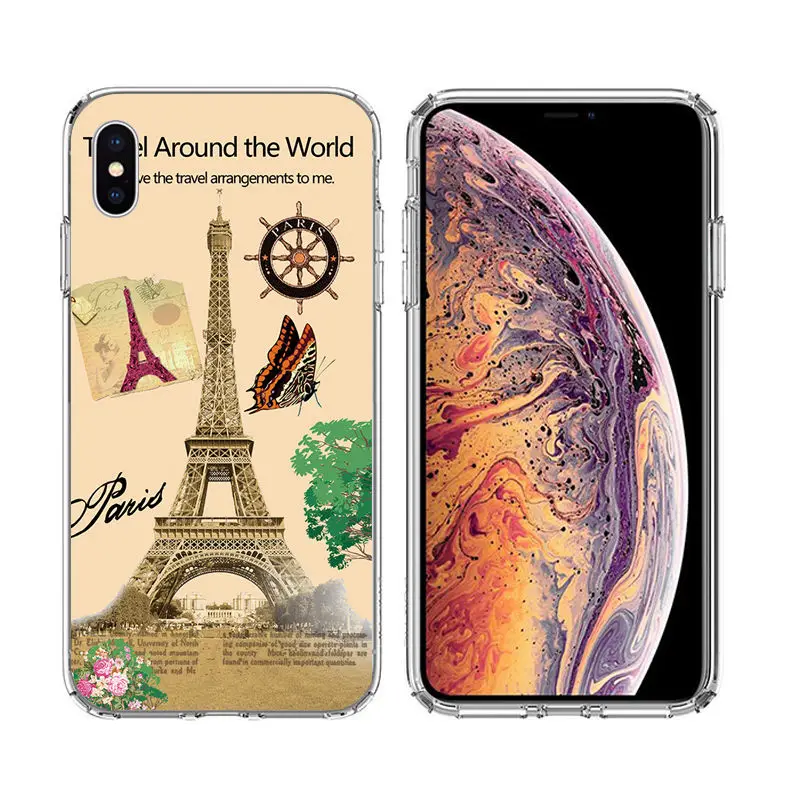 FOR iPhone X case Painting Silicon Cover FOR Iphone XS Max Soft Clear Protective TPU Back Cover FOR 4 4S 5 5S 6 6s7 8 Plus XR (5)