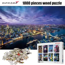 MOMEMO шумный город ночная сцена головоломки 1000 шт. взрослые головоломки высокой четкости деревянные 1000 шт. головоломки игрушки