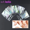 5 hojas 3D holográfica cielo estrellado lámina brillante arte de uñas y dedos pegatina Rainbow Mirror Stencil Decal DIY diseño de manicura herramientas ► Foto 2/5