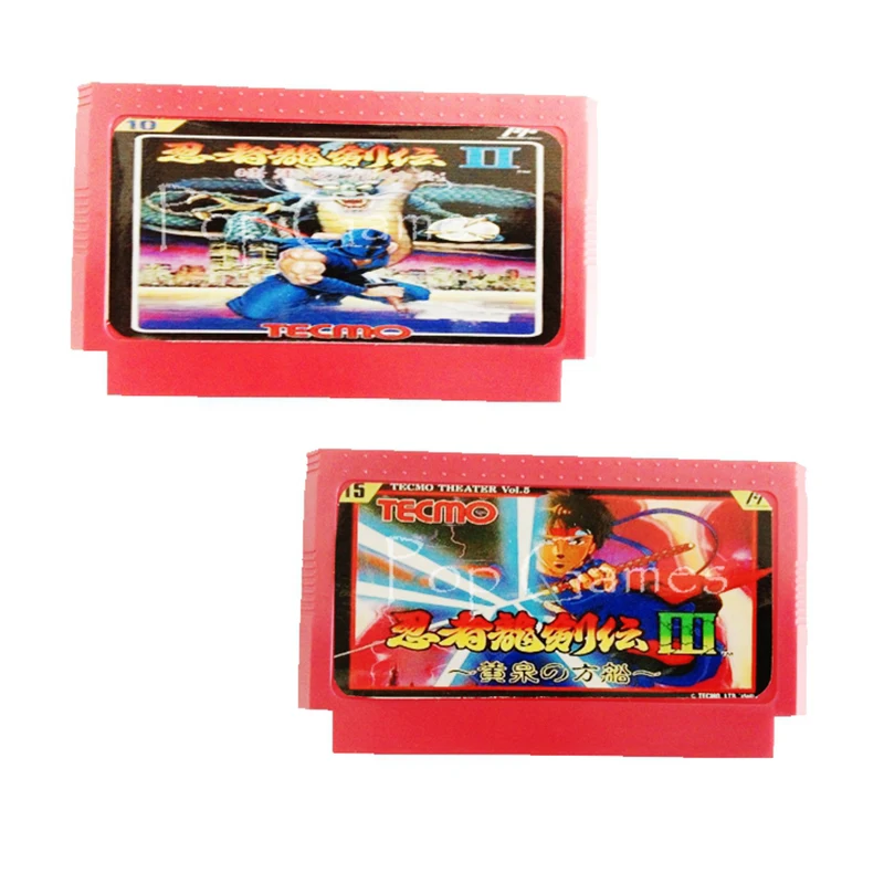 

Ninja Gaiden 2 3 60 Pins Game Cartridge for 8 Bit Game Console Drop Shipping