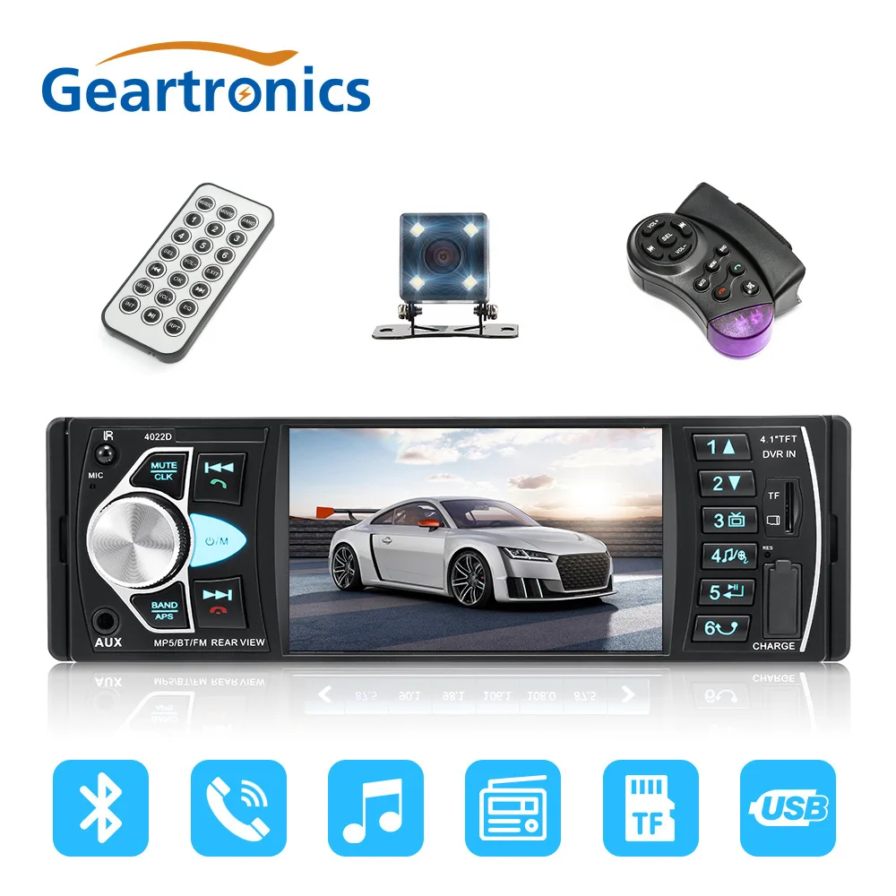 Автомагнитола 4022D с поддержкой Bluetooth громкой связи 4 1 дюйма HD большой экран USB/AUX