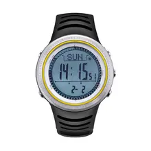 Sunroad Wasserdichten Outdoor-sportarten Smartwatch männer Digitale Backlit Schrittzähler Höhenmesser Barometer Kompass Stoppuhr Angeln Watch