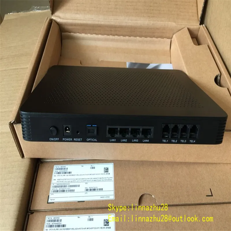 Original Huaway MA5675 GPON WIRELESS ONU, with 4GE + 4 POTS + WIFIin