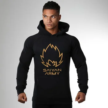 

2018 Autumn New Men Hoodie Casual Fashion Hooded Sweatshirt Jacket Male Slim Gyms Fitness Pullover Tops Jogger Workout Clothing