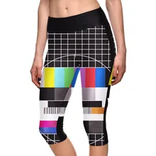 New 1100 Sexy Girl Women Old TV Programme Over 3D Prints Fitness Elastic Workout Cropped Trousers Leggings Pocket Pants