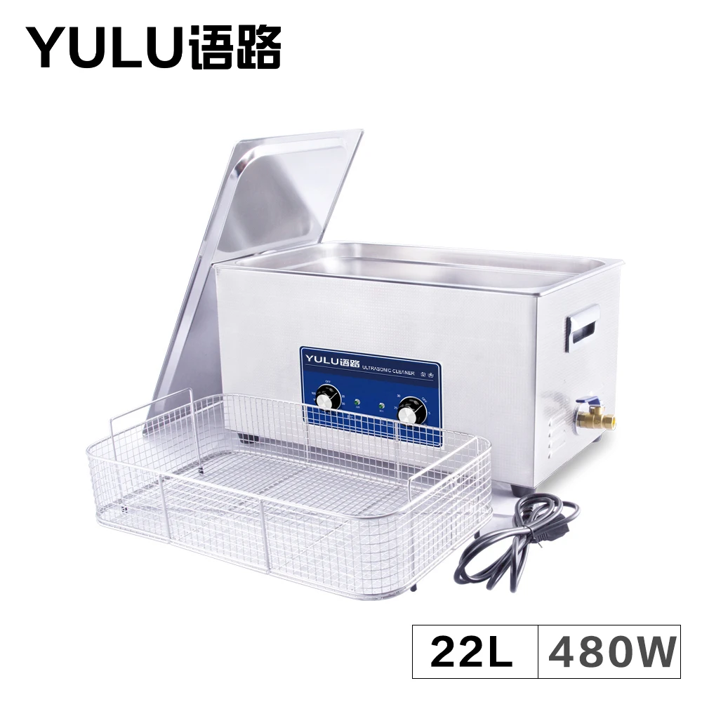 

Industrial Ultrasonic Cleaner 22L MainBoard Auto Car Parts Hardware Mold Tank Tableware Lab Equipment Heat Set Cleaning Bath