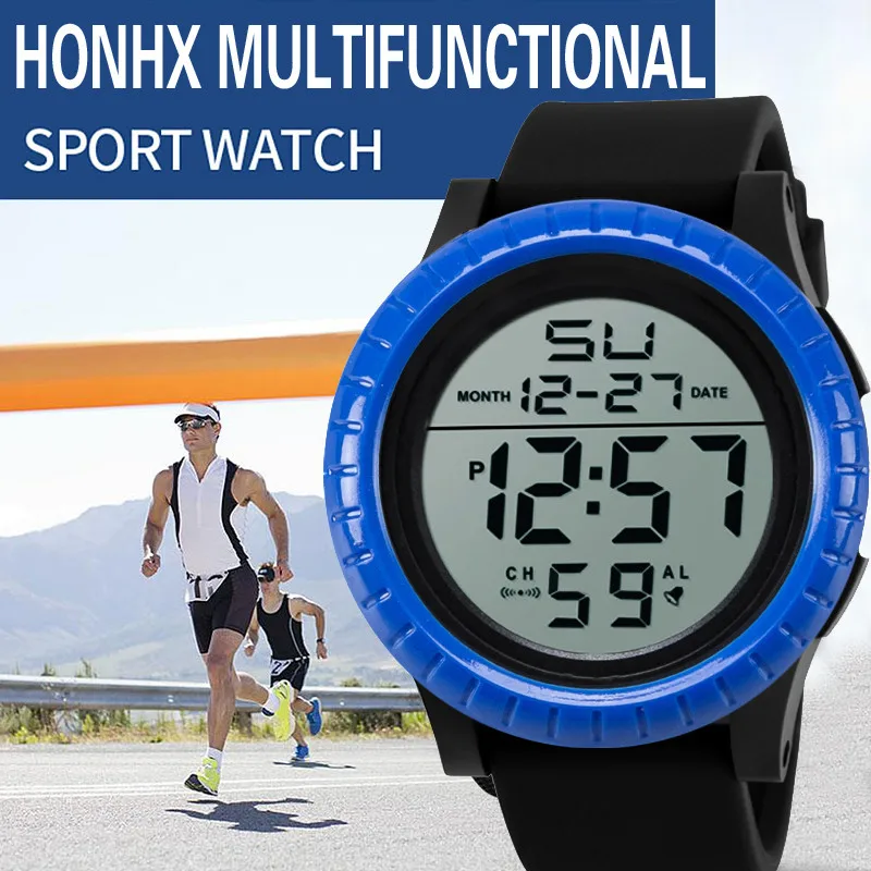 

NEW Fashion Men's LED Digital Date Countdown Timer Sport Quartz Wrist Watch uxury Men Analog Digital Military Stylish clock