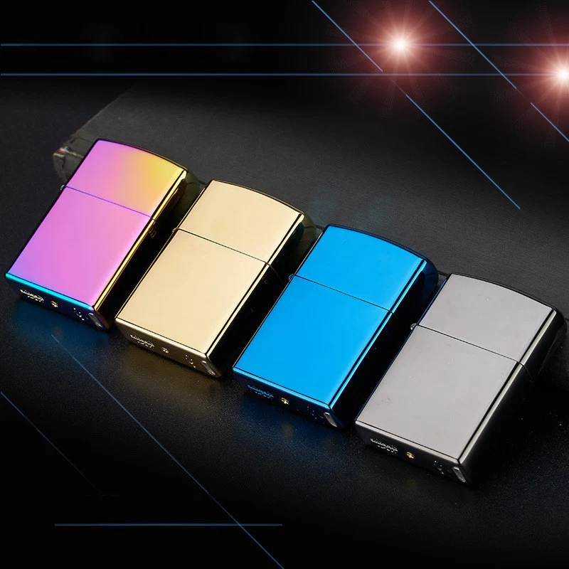 USB Lighters Electronic Cigarette Accessories Lighter Pulsed Arc Lighter Windproof Thunder Metal Plasma Cigar Lighter