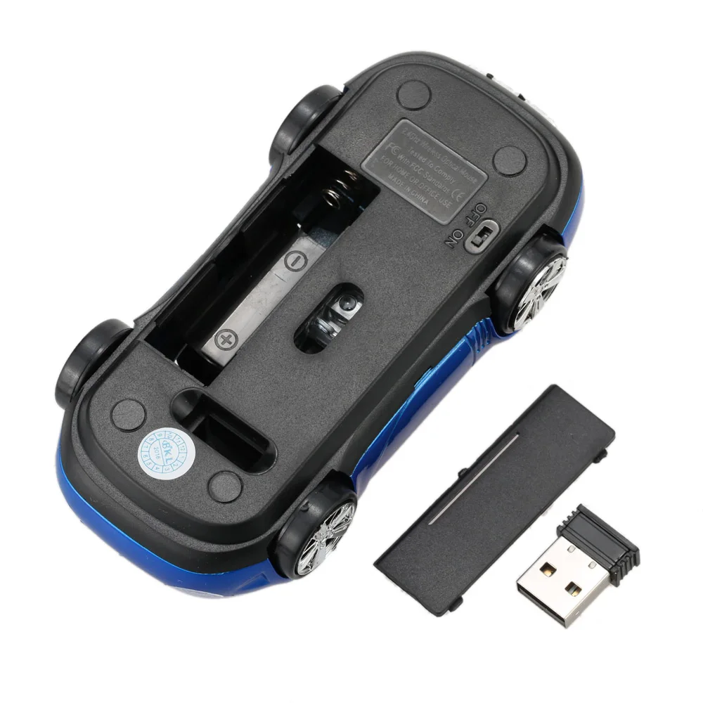 Беспроводная мышь/мышка 2 4 ГГц в форме гоночной машины Оптическая USB мышь 3D кнопки
