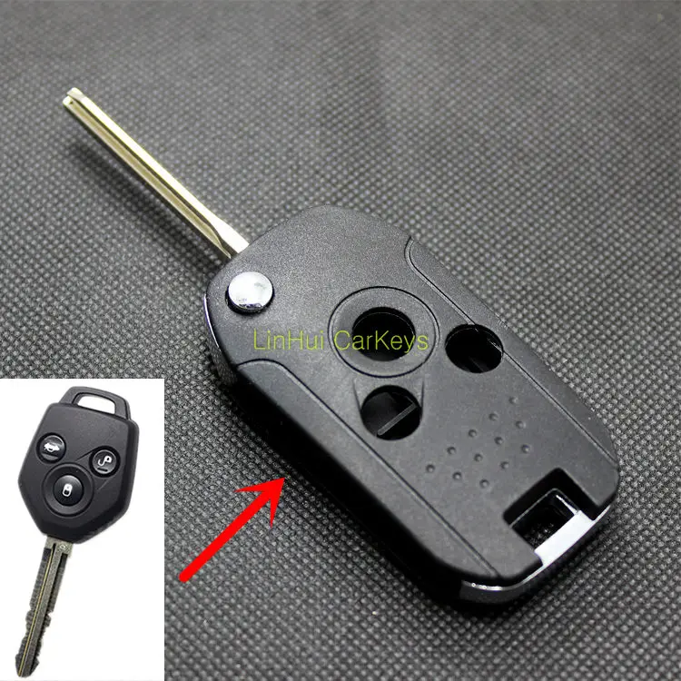 PINECONE Key Case for SUBARU XV FORESTER OUTBACK LEGACY Car Key 3 Buttons Remote Key Shell Cover With No.2 Uncut Blank Blade 1PC PINECONE Key Case for SUBARU XV FORESTER OUTBACK LEGACY Car Key 3 Buttons Remote Key Shell Cover With No.2 Uncut Blank Blade 1PC