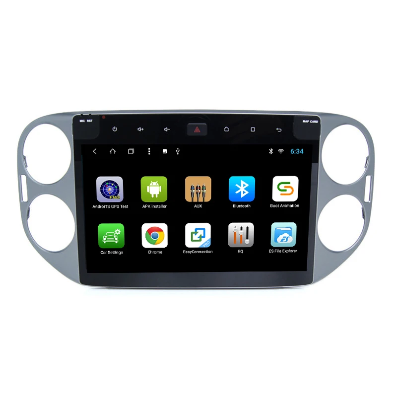 Best YAZH 2 din 10.1 inch TFT LCD IPS display For VolksWagen Tiguan 2013 2014 2015 Android Car Stereo 1080*600 Auto GPS Navigation 1