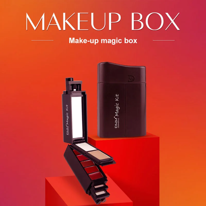 Портативный набор для макияжа все-в-1 домашний дорожный косметический набор коробка для макияжа для женщин QRD88