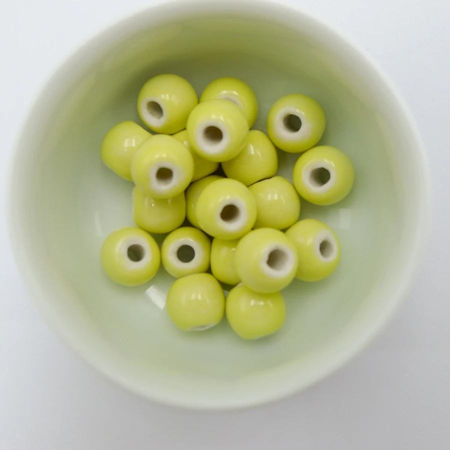 China Ceramic beads not hama Jingdezhen porcelain bead for jewelry