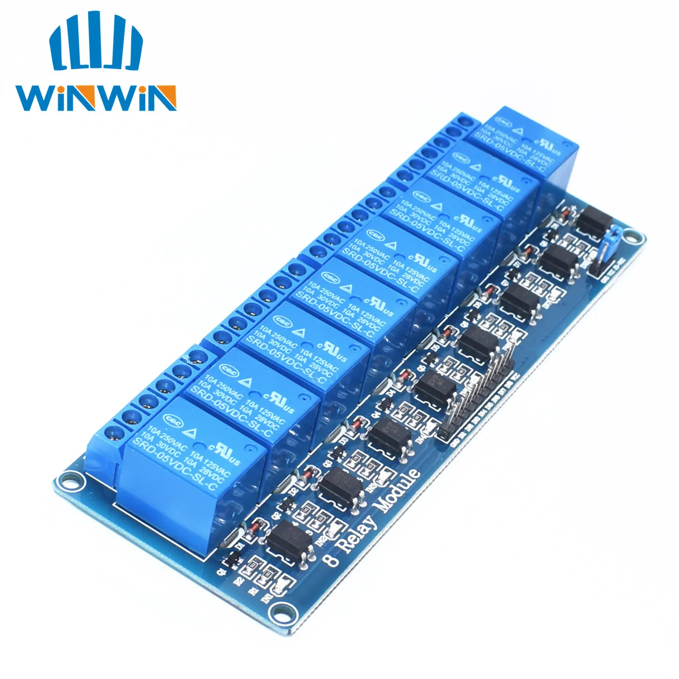 

Free shipping 10pcs/lot With optocoupler 8 channel 8-channel relay module relay control panel PLC relay 5V module