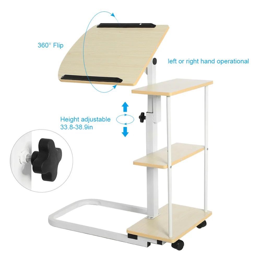 Многофункциональный компьютерный стол регулируемая высота над кроватью/диван стол ноутбук тележка компьютерный стол с колесами