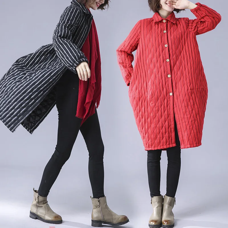 Long Hiver Cw132 Parka Nouveau Solide Lâche De Bande Black 2018 Survêtement Veste Coton Grande Chaud Automne Manteau Mode Femmes Épaissir red Taille TAdxqHv
