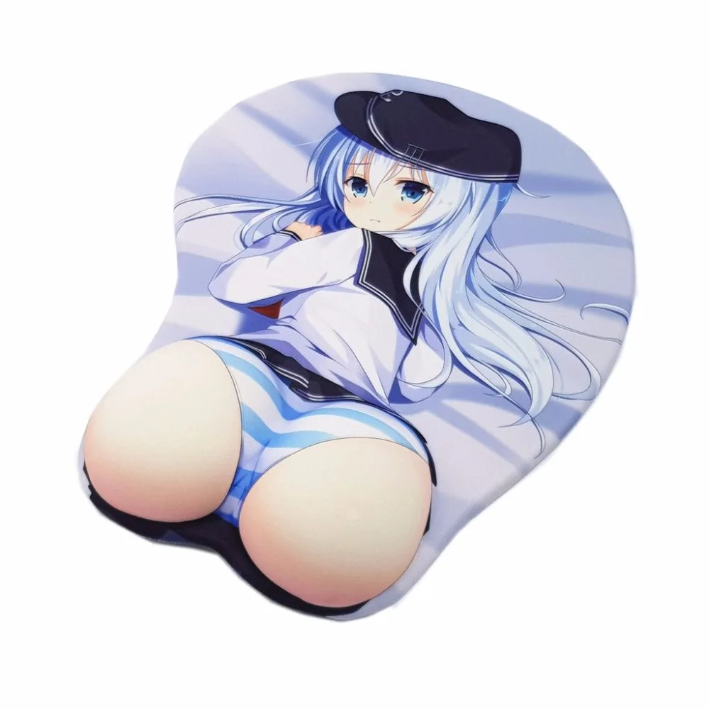 Kantai Collection Хибики аниме 3D хип игровой Мышь колодки коврик С упором для запястий 2WAY