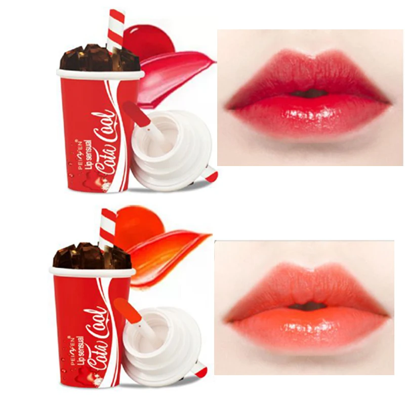 

PNF New Coke Lipstick 3 Color Moisturizing Lasting Non-Decolorizing Lip Gloss Lipstick Nonstick Cup Lipstick
