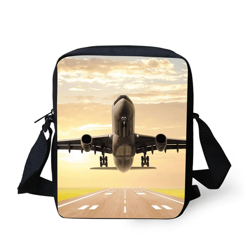 Cross Body Bag 3D Airplane Printing Messenger Bags for Men Women Hot Brand Small Ladies Mens Travel |