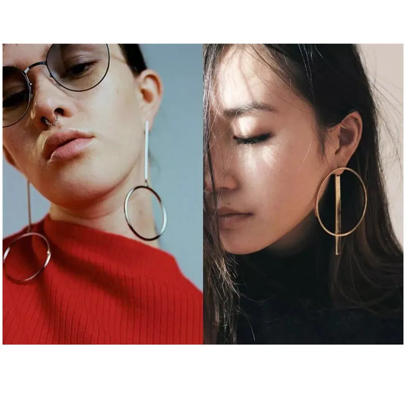 

2017 New Vintage gold Color Earrings For Women Style Accessories Dangle Earrings Mujer Jewelry Retro Aros Long Love Brinco