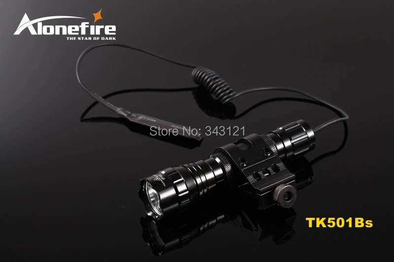 Alonefire CREE XM-L2 светодиодный тактический вспышки светильник 501B фонарь 20 мм рейку Airsoft прицел ружья светильник 18650 батарея