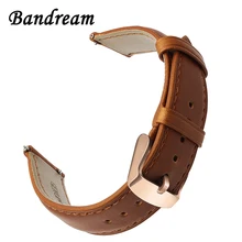 Импортный ремешок для часов из натуральной кожи для samsung Galaxy Watch 42 мм 46 мм Active 2 40 мм 44 мм Quick Release Band стальной ремешок с застежкой