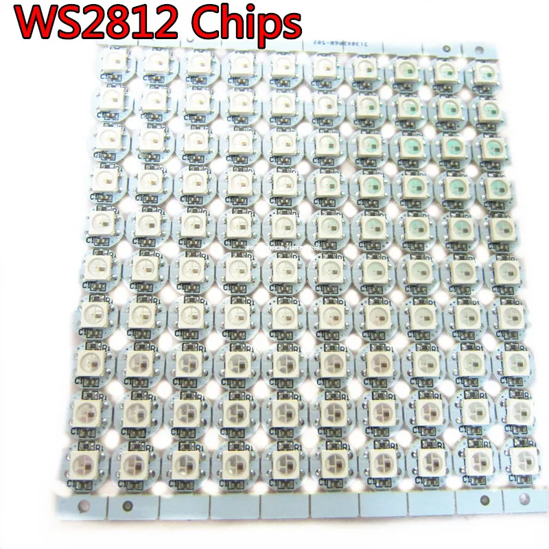 

WS2812B ws2812 LED chips With Black/White PCB Heatsink (10mm*3mm) WS2811 IC Built-in 5050 SMD RGB DC5V 5~1000 pcs