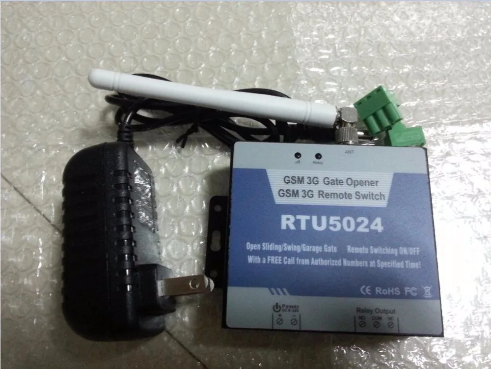 

12V power adapter 200 users GSM Gate Opener Remote Free Phone Call Security Alarm  for Automatic Door Opener Garage