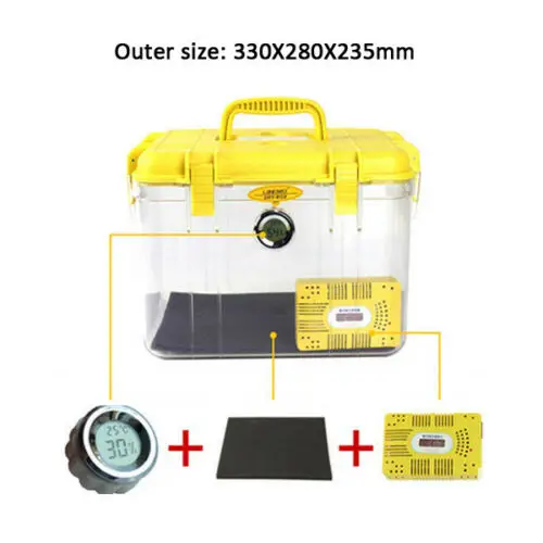 Roadfisher Waterproof Moistureproof Case Sponge Pad Hygroscopic card Dry Protect Box Dehumidifier For DSLR Camera Lens - Цвет: Medium Yellow