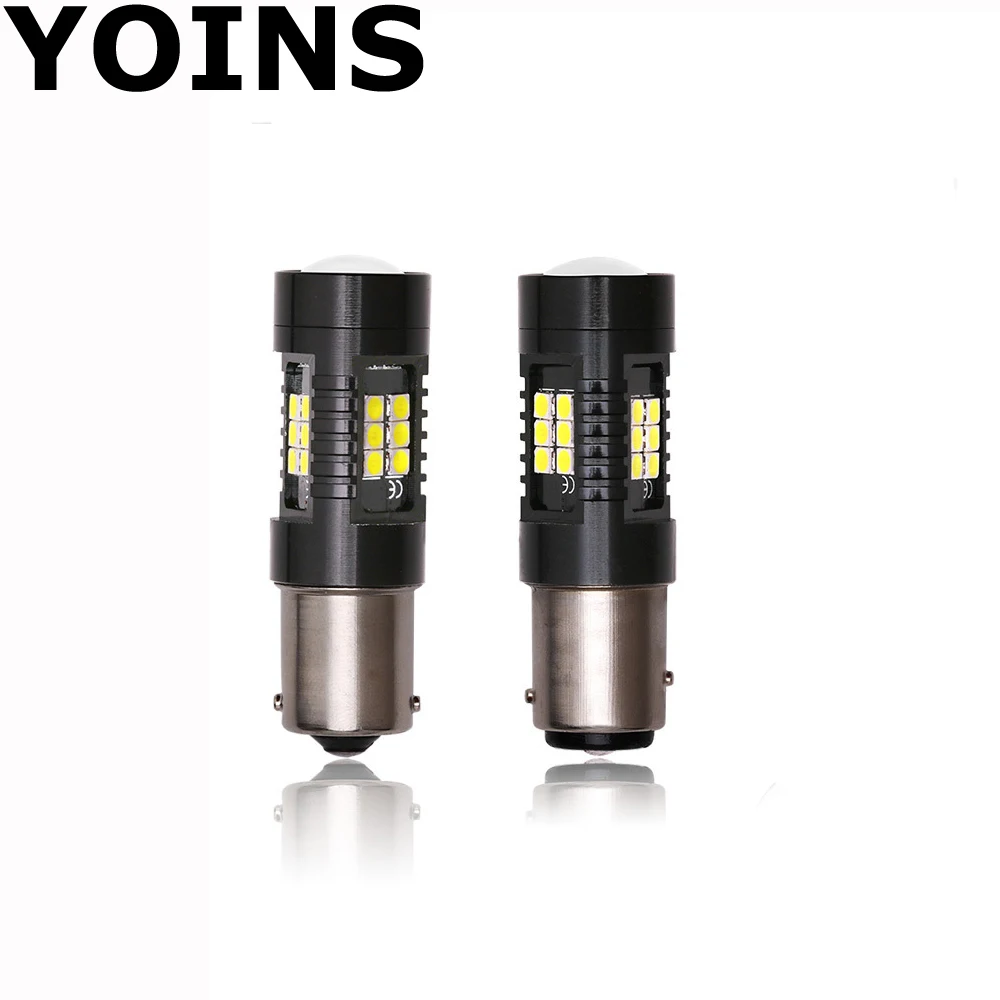 2pcs 1156 BA15S 1157 BAY15D LED Bulb Car Tail Driving Lamp DRL Fog Light Auto Signal Lights 6000K 21SMD 3030 12V | Автомобили и