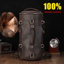 CHARA'S BAG brand men genuine leather travel bag 100% Cow Leather travel handbags High capacity men/women travel bags handbags high capacity genuine leather travel bag fashion casual handbags shoulder bag men s duffle travel bags