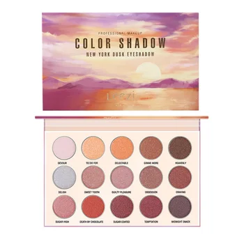 

15 Color Makeup Eyeshadow Palette Waterproof Eyeshadow Palette Set Dusk Sunset Natural Makeup