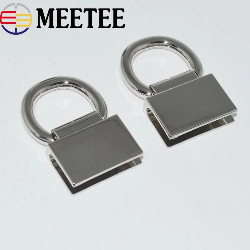 

4Pc 45*28mm Metal Buckles Handbag Tassel Cap Clasp Bag Handles Straps Buckle Hook Connector Bag Hanger Hardware Accessories