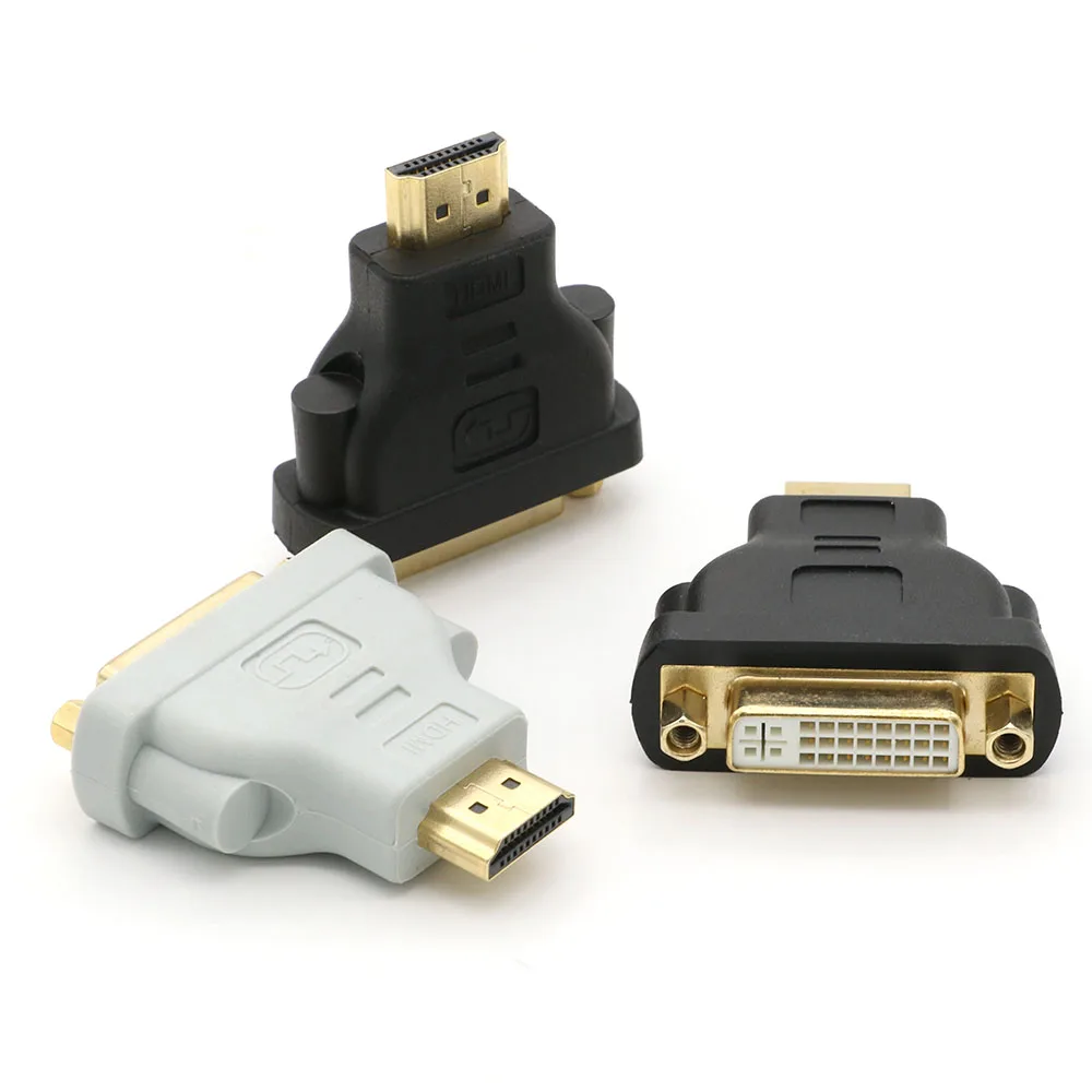 3 шт. Кабельный адаптер HDMI штекер 24+ 5 Pin DVD-D Женский конвертер адаптер для HD ТВ, плазменный телевизор, ЖК-телевизор, DVD, спутниковые коробки