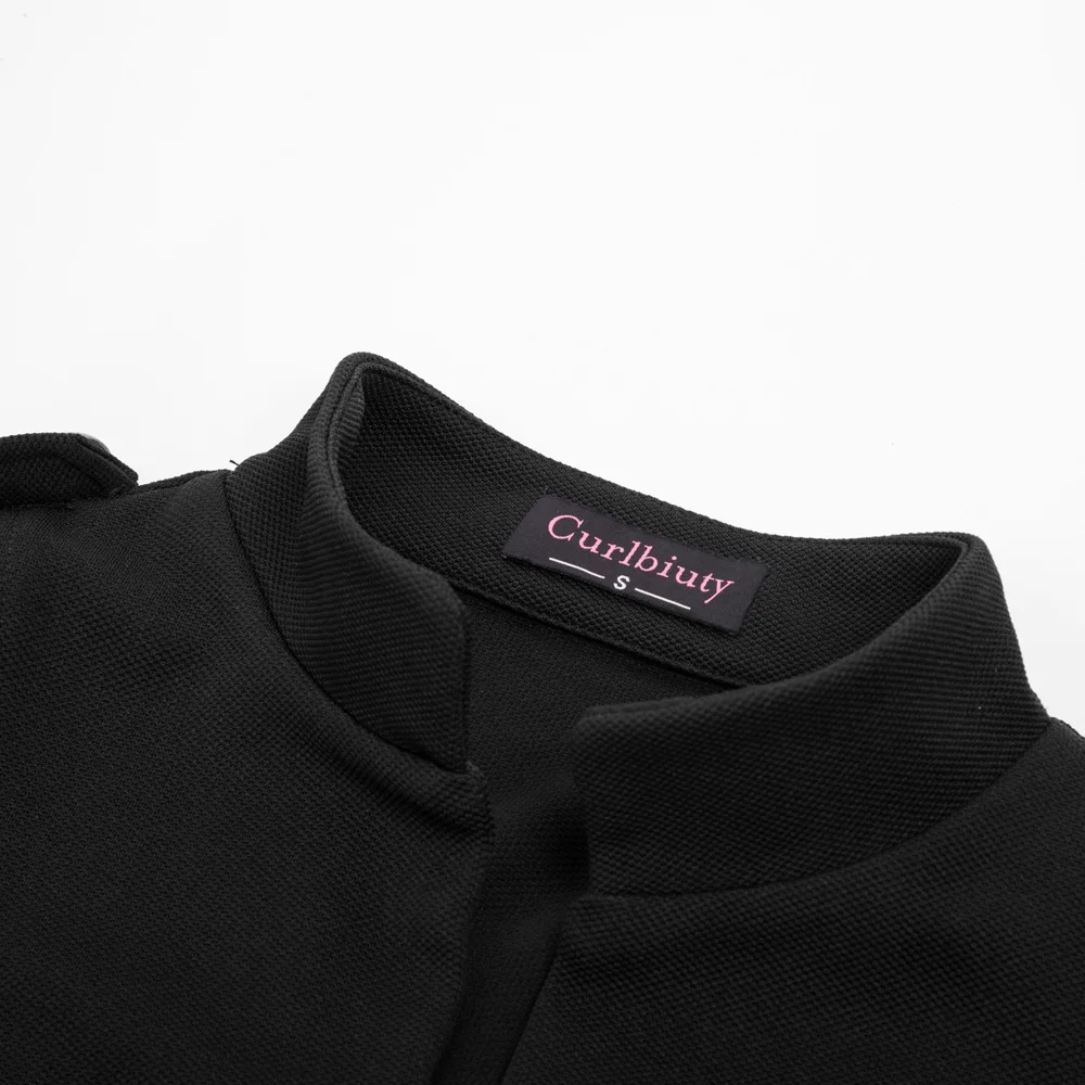 Koop Vintage slanke jas Vrouwen Casual Lange Mouwen Stand Kraag Knoppen fit effen kleur elegante party office lady werk zakelijke jas