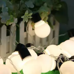 Водонепроницаемый 5 м LED 4 см шар гирлянда строки белый Рождественские огни продажи год Праздник свадьбу Luminaria украшения лампы