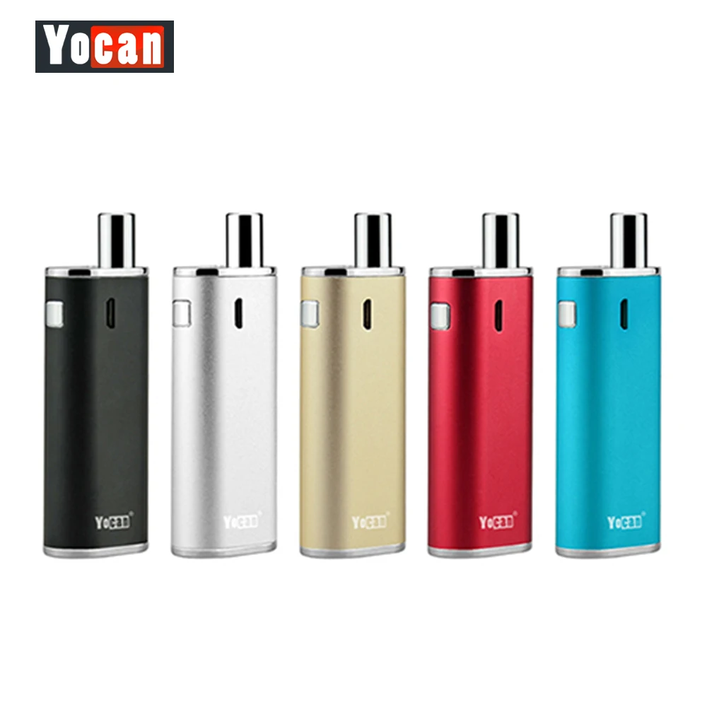 Original Yocan Hive E cigarette vaporizer kit with 2 Atomizer for Wax & CBD Oil 650mah Battery Box Mod with magnetic connection