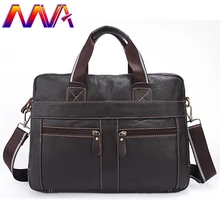 Модный мужской портфель из натуральной кожи с верхним слоем коровья кожа мужской портфель для кофе черный портфель