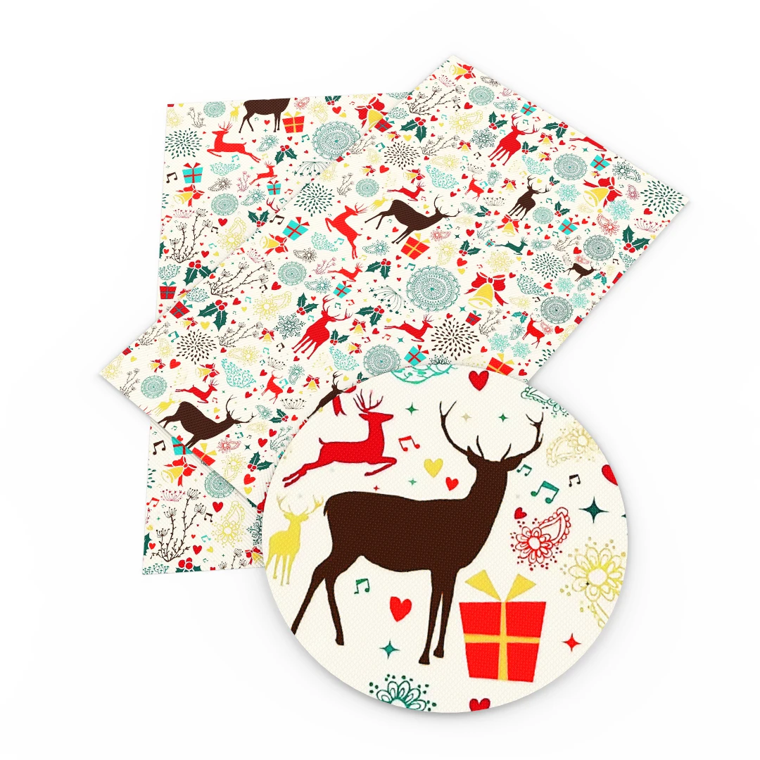 

David accessories 20*34cm Christmas faux Synthetic Leather,DIY Home Textile Garment Knotbow Bags Decoration Craft,1Yc3961