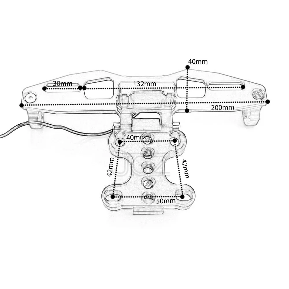 Кронштейн для номерного знака мотоцикла с ЧПУ алюминиевая рама с светодиодный светильник белого цвета для Yamaha TFX150 M-SLAZ для Kawasaki Z125