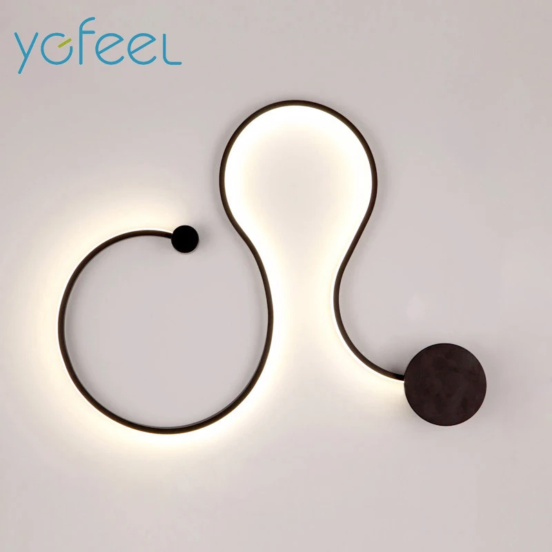 [YGFEEL] Modern LED Wall Light Creative Living Room Decoration Wall Sconce Bedroom Beside Lamp Study Reading Lighting Wall Lamp