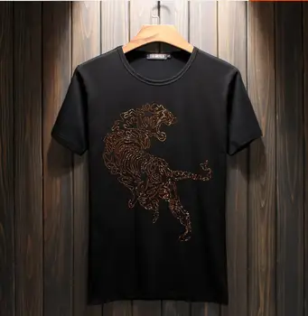 

Casual Tshirt Round Neck Cotton Men top quality men tees