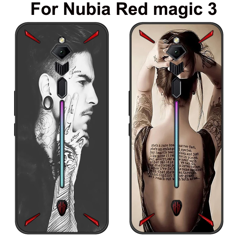 Красивый чехол для Nubia Red magic 3 Мягкая силиконовая задняя крышка Redmagic3 Redmagic NX629J