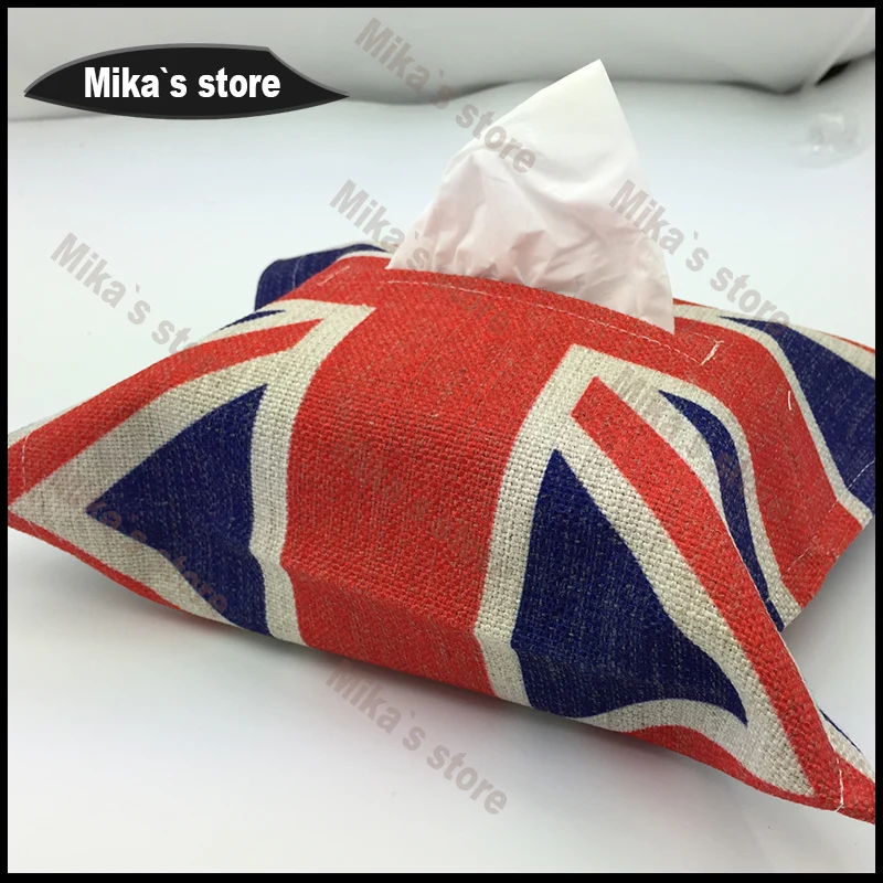 Новый стиль автомобиля ~ для MINI Cooper клетчатая красная тканевая сумка Union Jack mini R55 R56