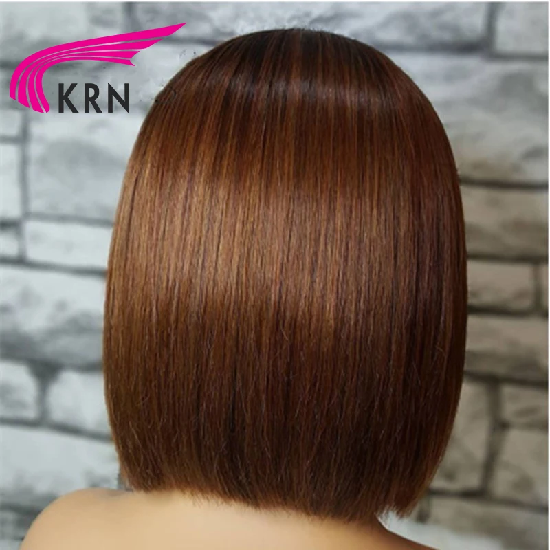KRN 13x3 человеческие волосы на кружеве парики боб парик для женщин Омбре цветные волосы Реми бразильские кружева