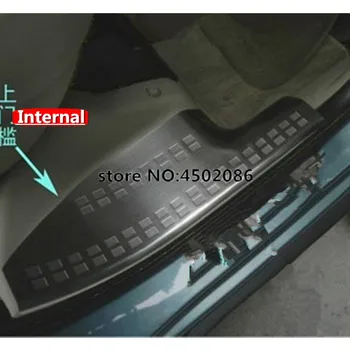 

4PCS stainless steel Internal Scuff Plate/Door Sill Protector Sticker For Mitsubishi Outlander 2007-2012 Car Styling