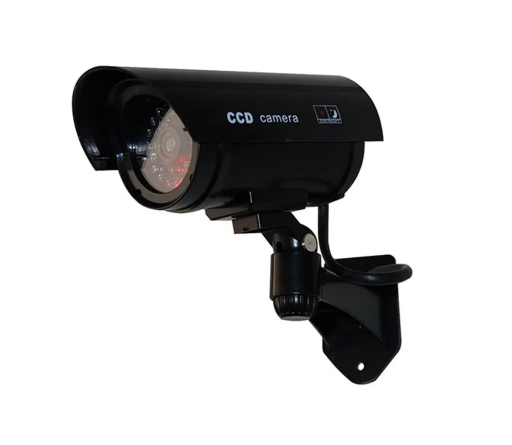  Inesun Fake Security Camera Bullet Dummy Surveillance CCTV Camera Outdoor Indoor with LED Light - 32996911610