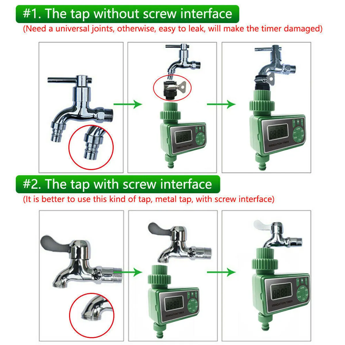 Automatic Electronic Irrigation Controller Water Timer Garden Controller Automatic Plant Watering Timer Irrigation Timer